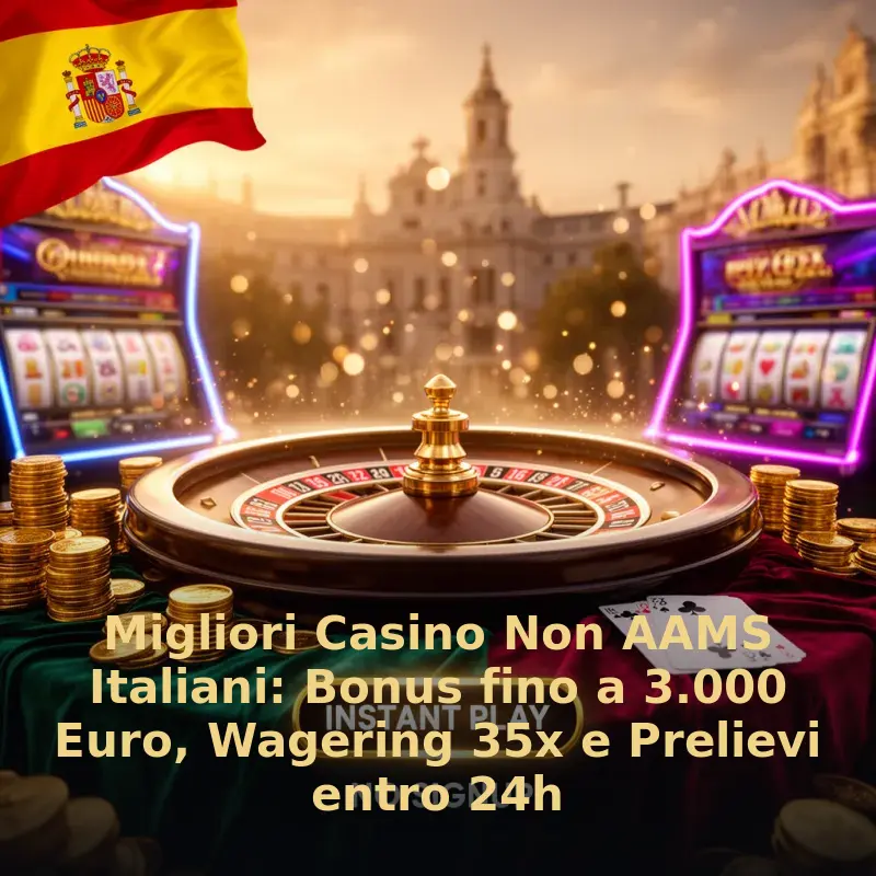 Migliori Casino Non AAMS Italiani: Bonus fino a 3.000 Euro, Requisito di puntata 35x e Prelievi entro 24h